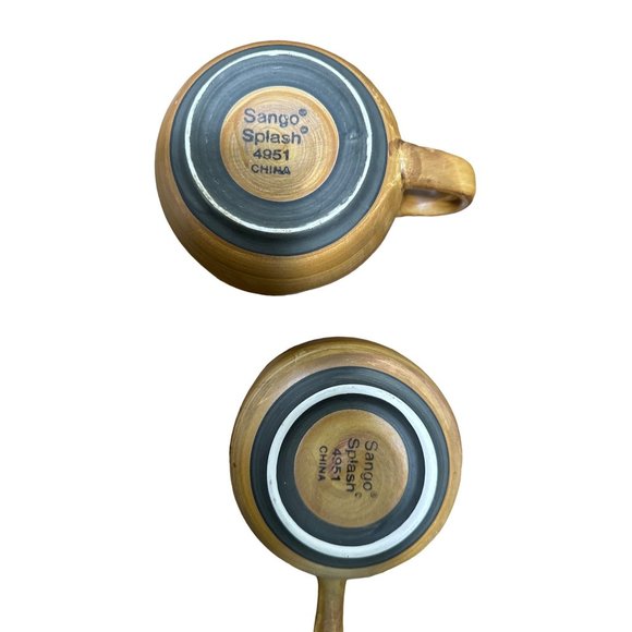 Vintage Sango Splash (4951) soup bowls - Picture 6 of 7